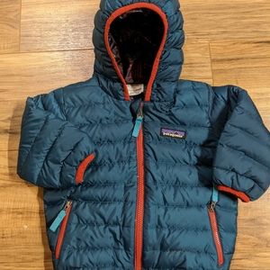 Patagonia Reversible Down Sweater with Hood 12-18 months